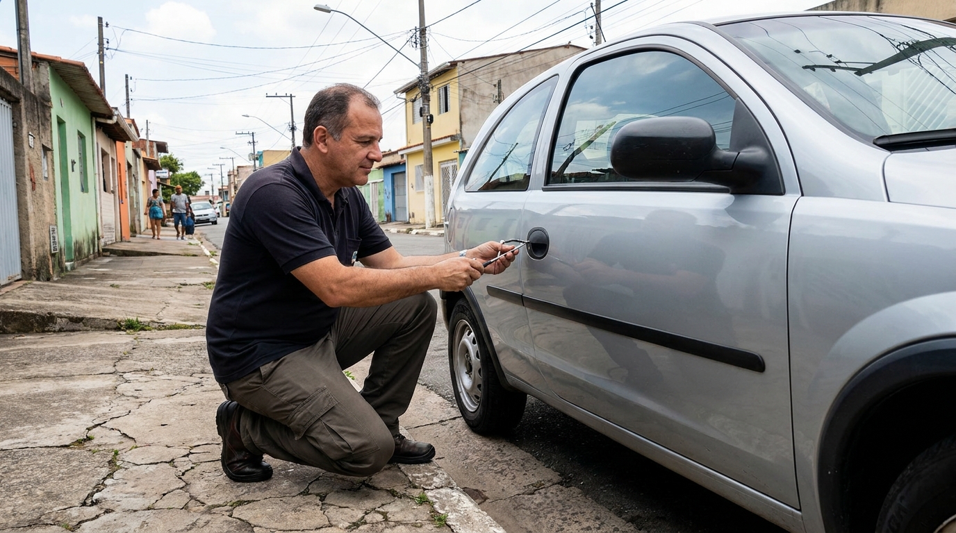 Abertura de carro sem danos por chaveiro em Uberaba‑MG