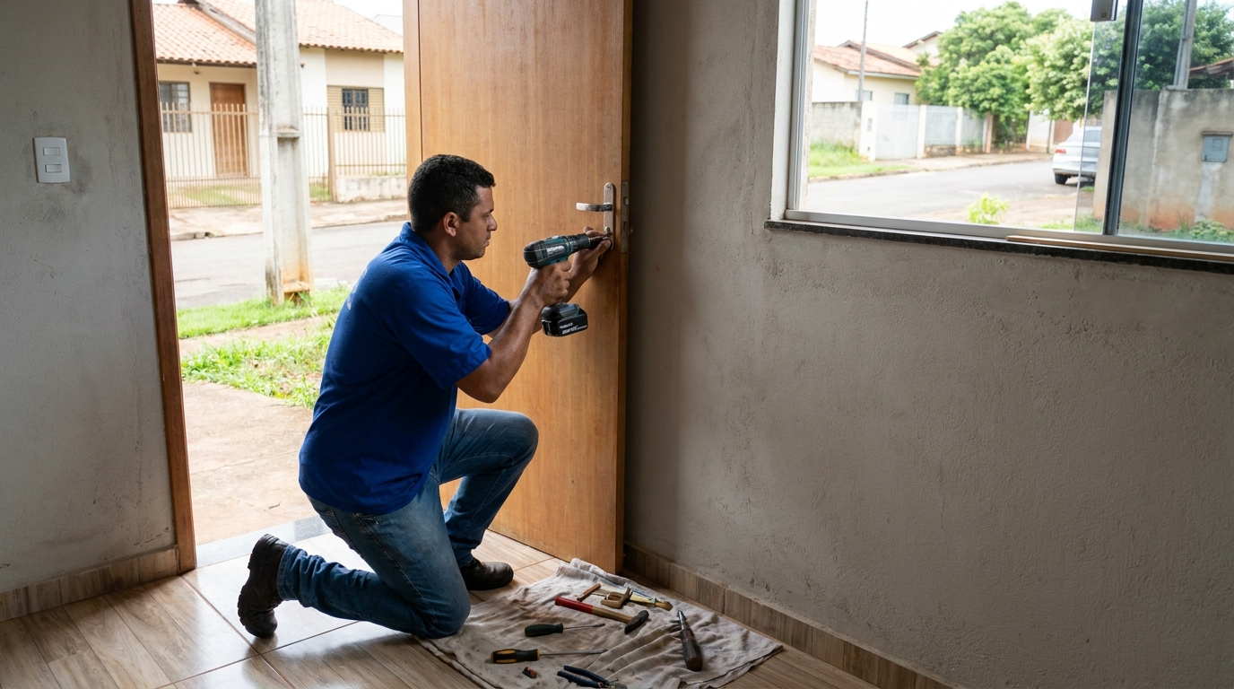 Instalação de Fechadura de Porta em Uberaba‑MG